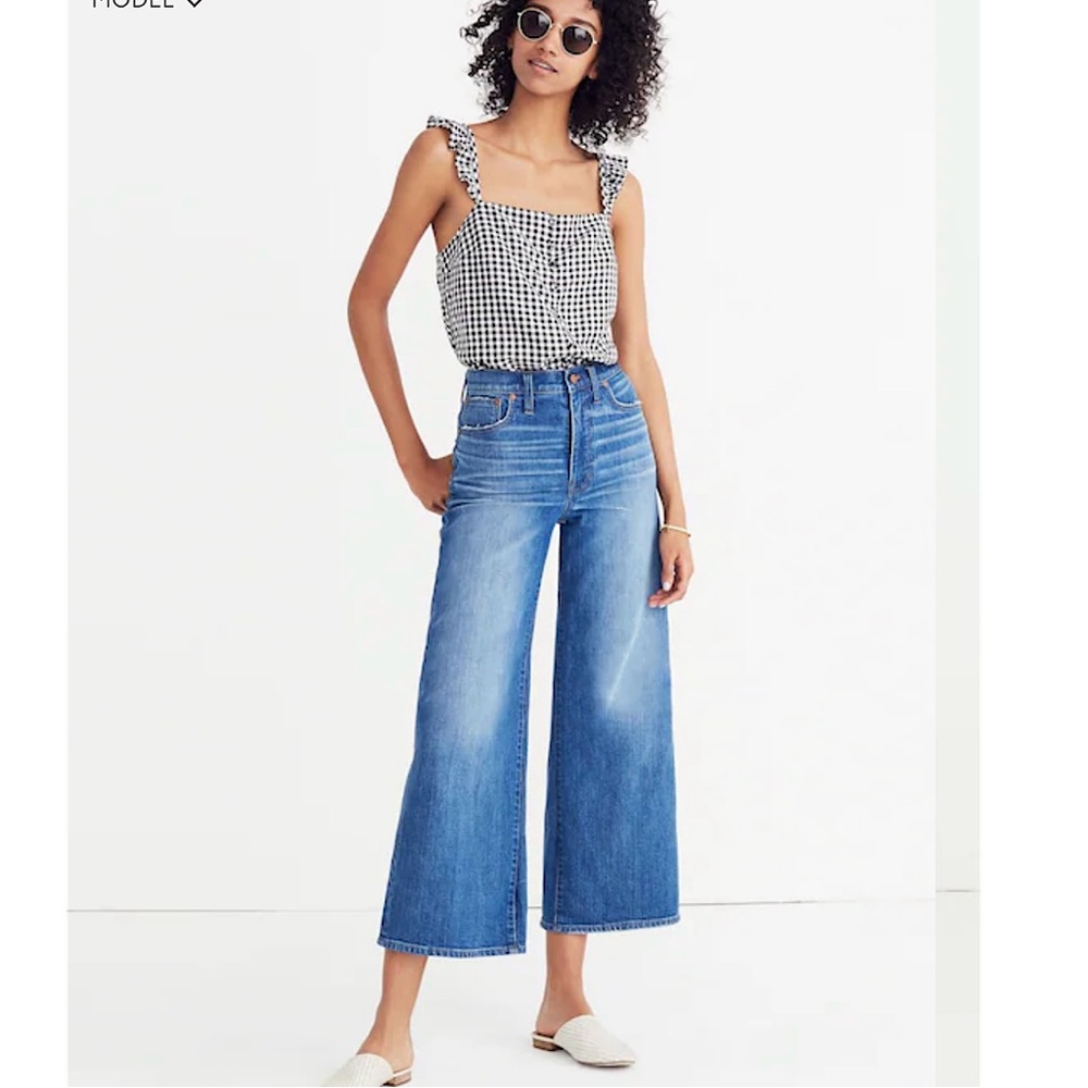 Madewell Wide-Leg Crop Jeans size 29